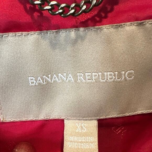 Banana Republic Navy Double Breasted Cotton Peacoat XS Classic Tailored - Picture 14 of 16